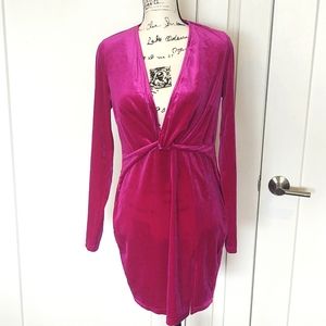 NEW Barbie Velvet long-sleeve pink Dress